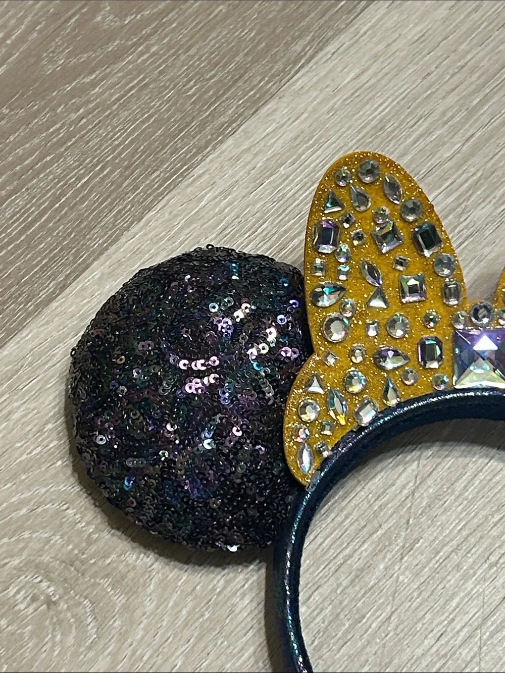 Disney Walt Disney Parks 50th Anniversary Bejeweled Bow Minnie Mouse Ears